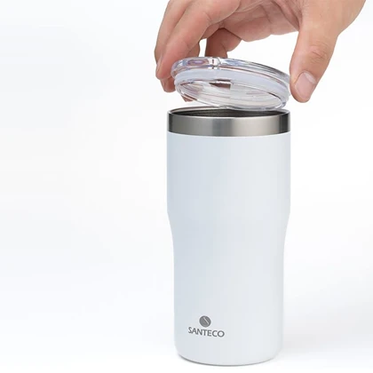 تراول ماگ دوجداره استیل سانتکو SANTECO مدل HE-500-25A ظرفیت 500ml