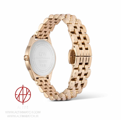 ساعت مچی زنانه دنیل ولینگتون (Daniel Wellington) مدل DW00100806 (کالکشن Ophelia Mini، صفحه سبز زمردی، بند رزگلد)