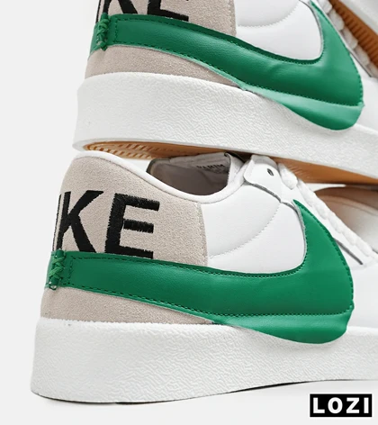 کفش نایک مردانه و زنانه سفید سبز Nike Blazer Low 77 Jumbo