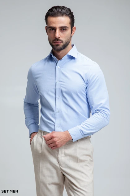 پیراهن مردانه آستین بلند آکسفورد