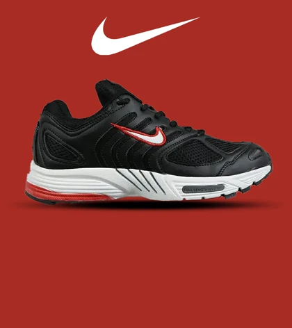 کفش کتانی مردانه و زنانه مشکی قرمز سفید NIKE Pegasus 2K5 مدل 7480