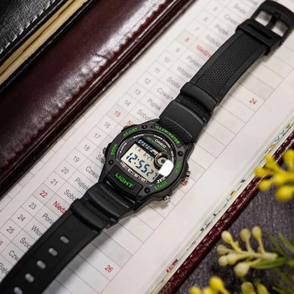 ساعت مچی دیجیتال مردانه کاسیو Casio مدل W-220H-1A3 بند رزینی اسپرت