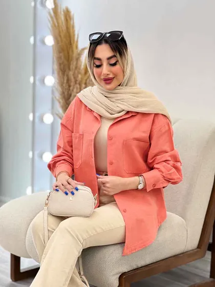 مانتو دو جیب ترنگ