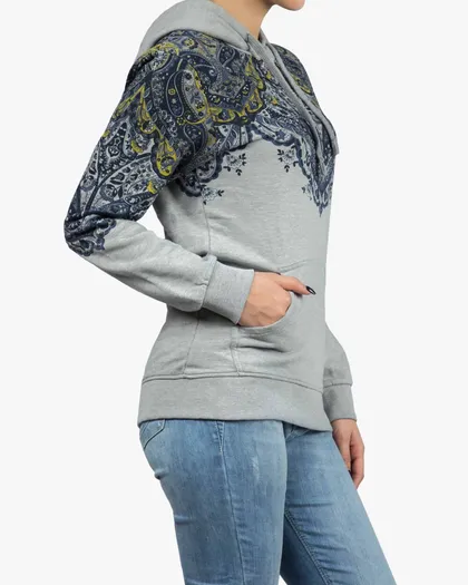 هودی دخترانه طرح سنتی جیب‌دار