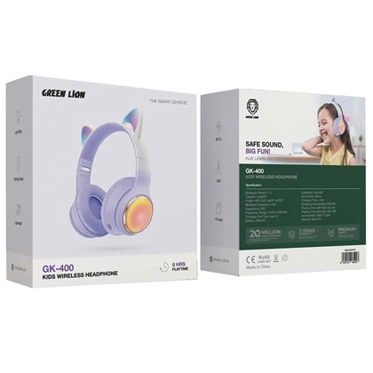 هدفون بلوتوثی کودکانه گرین لاین Green Lion مدل GL-400 فانتزی
