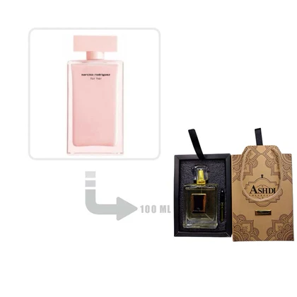 عطر ادکلن نارسیس رودریگز فور هر صورتی زنانه ادوپرفیوم 100 میل اشدی Narciso Rodriguez for Her EDP for Woman Ashdi 100ml