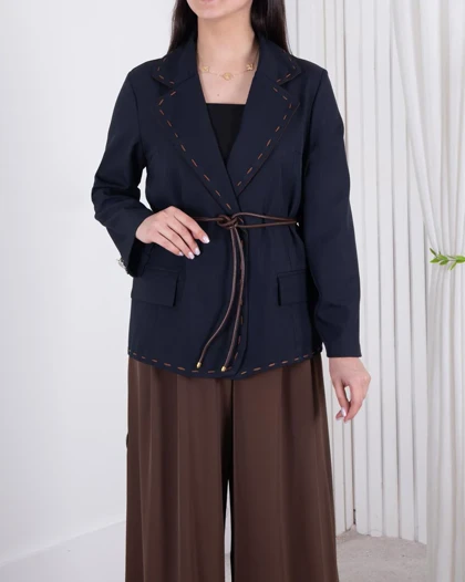 کت دخترونه یقه کوک دوزی ZARA