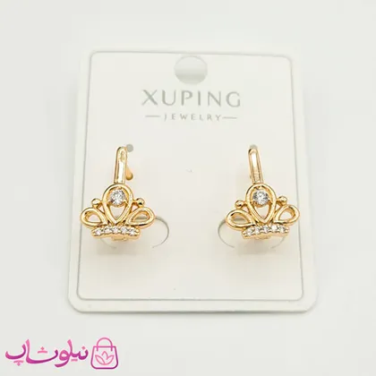 گوشواره دخترانه ژوپینگ مدل تاج