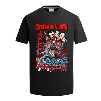 تیشرت طرح سیستم آو داون system of a down کد 05