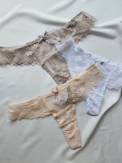 شورت بکلس تمام دانتل اروپایی Rumu کد: 002