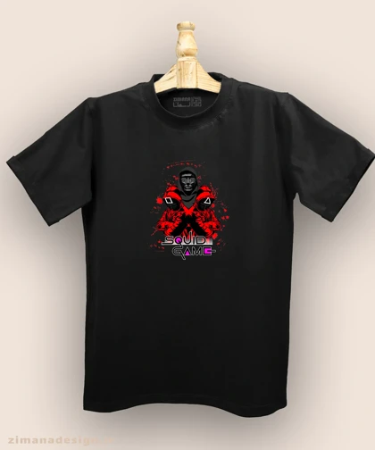 تیشرت مردانه و زنانه طرح اسکویید گیم کد 881