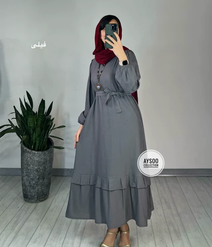 پیراهن مانتویی دل آرا 3