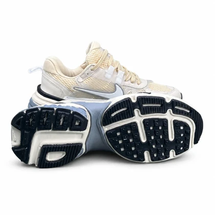 کفش کتانی مردانه نایکیv2k کرم طوسی نایک سفید Nike V2k