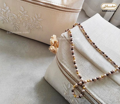 باکس زیپ‌دار مخمل گیپور شیری