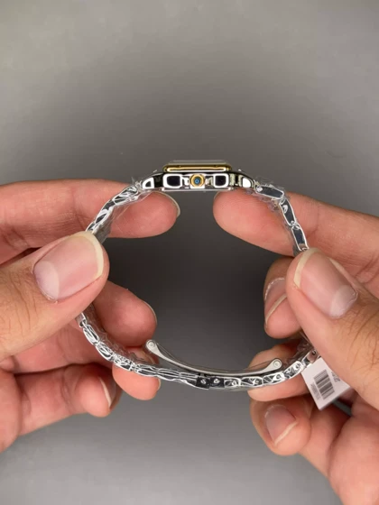 ساعت مچی کارتیه پنتر سیلورطلایی صفحه سفید Cartier Panthere