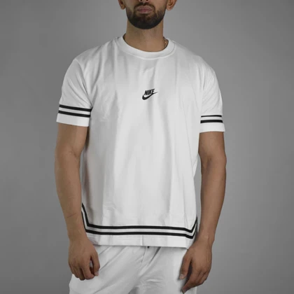 ست تیشرت و شلوارک اسپرت نایک مدل CMP-Dri Fit-3F0962 سفید