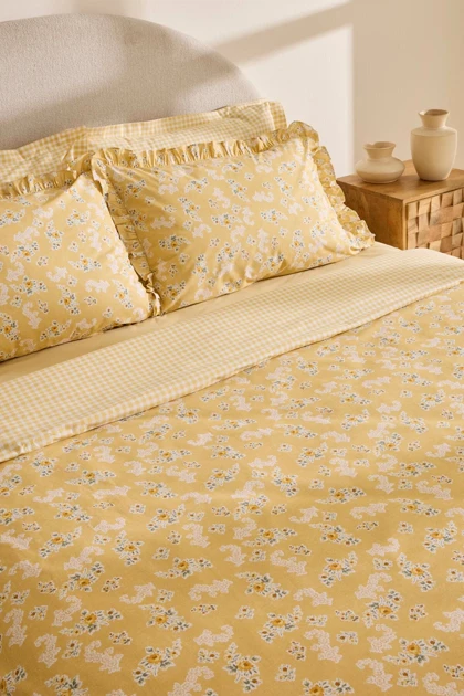 سرویس روتختی دو نفره Karaca Home مدل Carlo پنبه - زرد