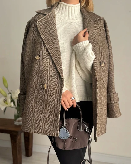 پالتوجناغی Cocoa قد کوتاه (نسکافه ای)