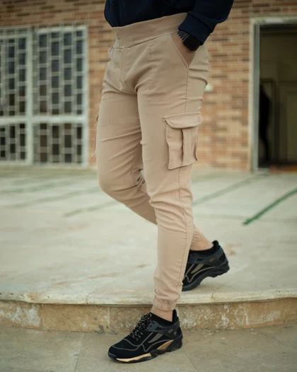 شلوار مردانه مدل Wang pro (کرمی)