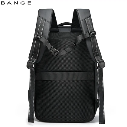 کوله پشتی لپ تاپ 15.6 اینچ مسافرتی ضد آب بنج BANGE BG-7876-1 طرح چمدان با دریچه وکیوم