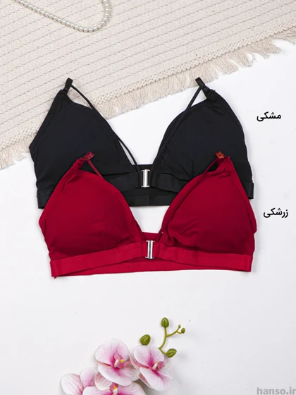 ست شورت و سوتین اسفنجی جلو باز شو بدون فنر کد 1806
