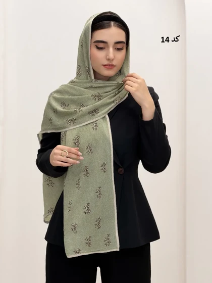 6854-شال نیلوفر