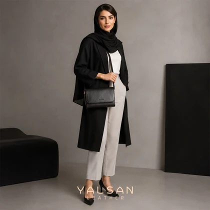 کیف دوشی زنانه چرم یلسان مدل روناک کد 210-MC