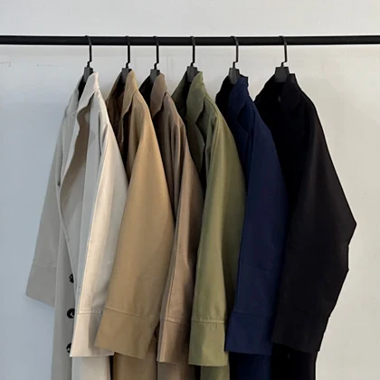 ترنچ کت بلند ماوی