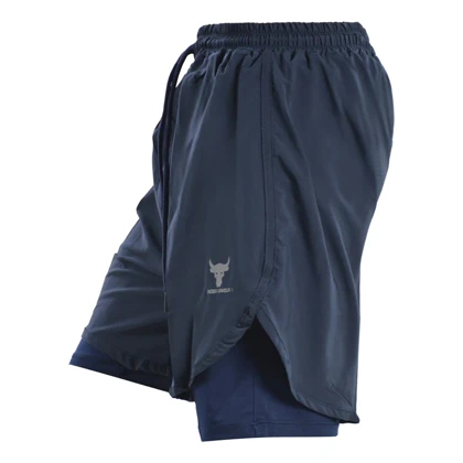 شلوارک کشاله دار ورزشی مردانه آندر آرمور مدل 4H0218 سرمه ای