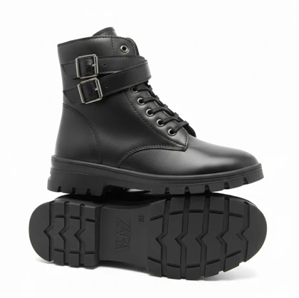 بوت مدل دو سگک مشکی کد 294946