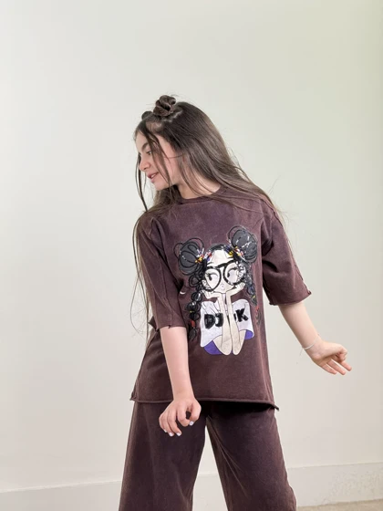 ست تیشرت و شلوار واید جودی