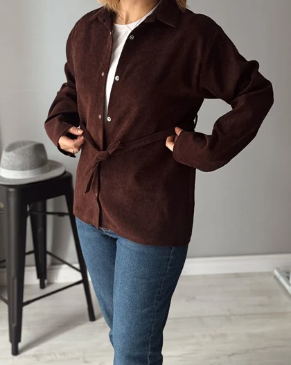 شومیز کتی Hope ( قهوه ای )