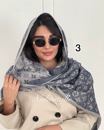 شال کشمیر دو رو ال وی وارداتی