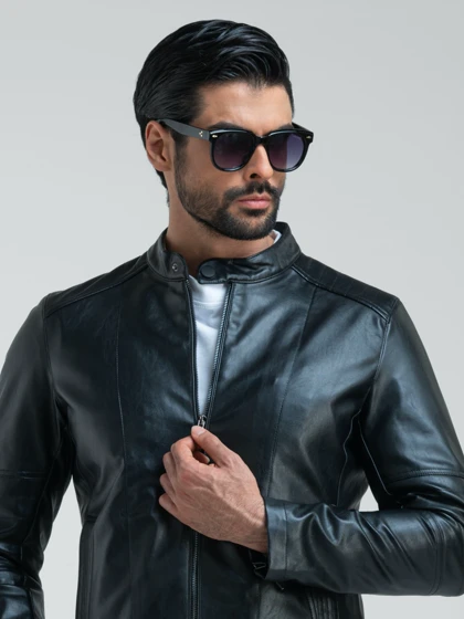 کاپشن چرم کد 20007