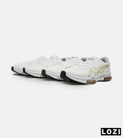 کفش کتانی مردانه سفید طلایی ASICS GORETEX