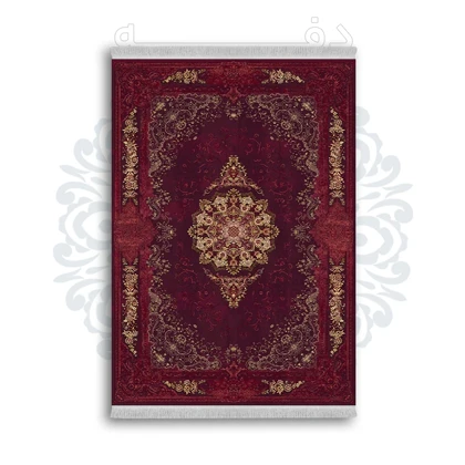 *جدید* فرشینه از جنس پارچه شانل مخمل ترک طرح فانتزی برند دفه کد 1097
