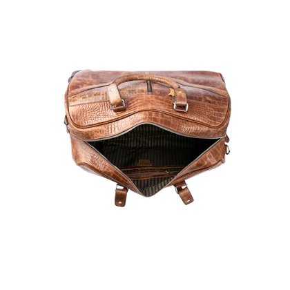 ساک مسافرتی چرخ دار چرم کروکو مدل آندس