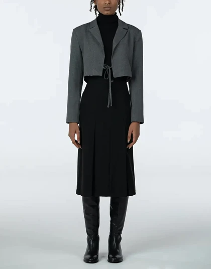 کراپ جلو بند دار