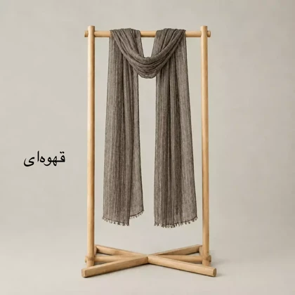 شال زنانه ابریشم راه راه 0041110110861