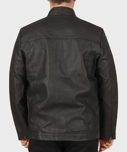 کت چرم ساده و یقه سه سانت 6317