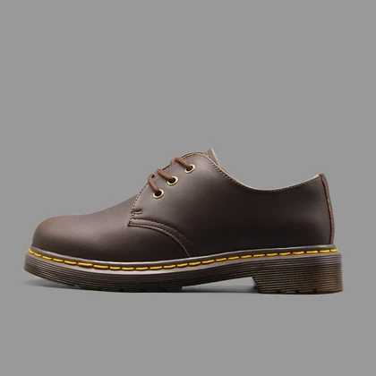 کفش دکتر مارتینز 1461 کریزی هورس آکسفورد قهوه ای Dr.Martens 1461 Crazy Horse Oxford Brown