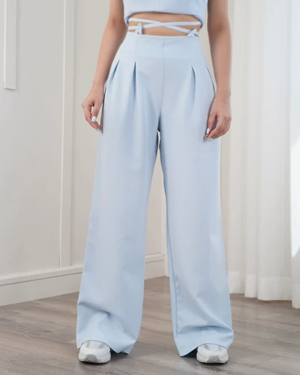 شلوار بگ پارچه‌ای