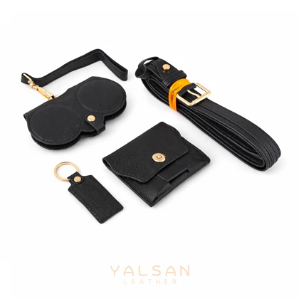 ست مینی لاکچری زنانه چرم یلسان مدل سپنتا کد 163-NHL.P-LRN-MDS-MC