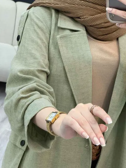 مانتو پشت دکمه سر شانه پاگن