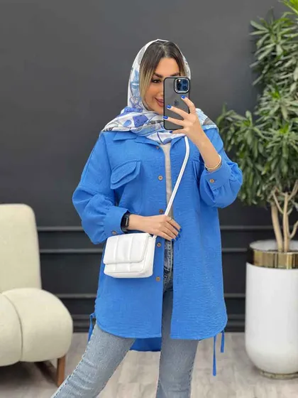 مانتو جیب دوبل ماهک