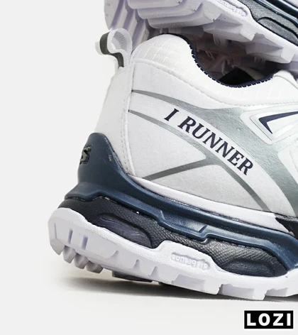 کفش کتانی بزرگ پا سفید طوسی I-Runner