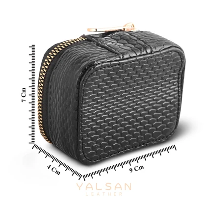 کیف جواهرات زنانه چرم یلسان مدل آسا کد 146-MRV
