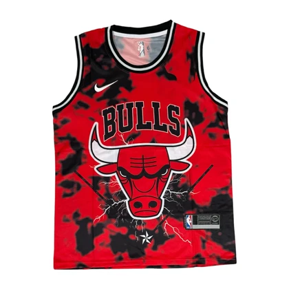 ست بسکتبالی مشکی قرمز BULLS کد 8805