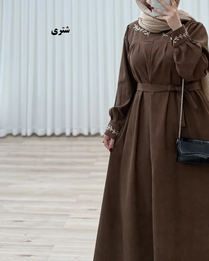 مانتو عبایی کبریتی مدل خوشه