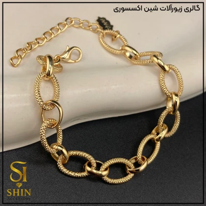 دستبند زنانه استیل شین شانل کد dzsh19
